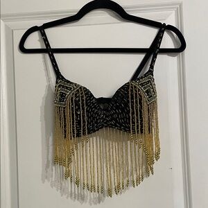 Festival Beaded Bra Top Belly Dancing Rave Dolls Kill Style